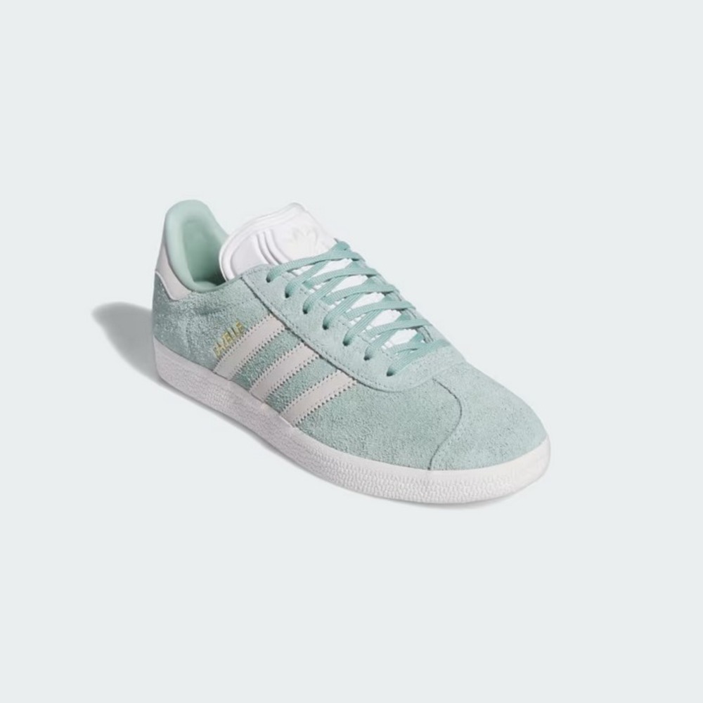 Adidas Gazelle Women's Size 6 Athletic Shoes Green OFF White Sneakers IG4393 - Picture 7 of 9
